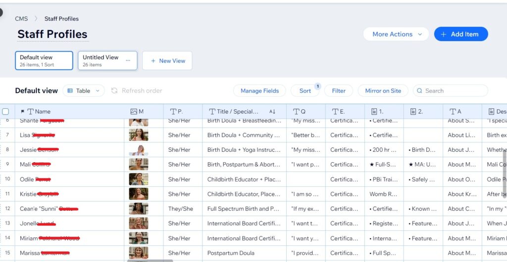 CMS project sample